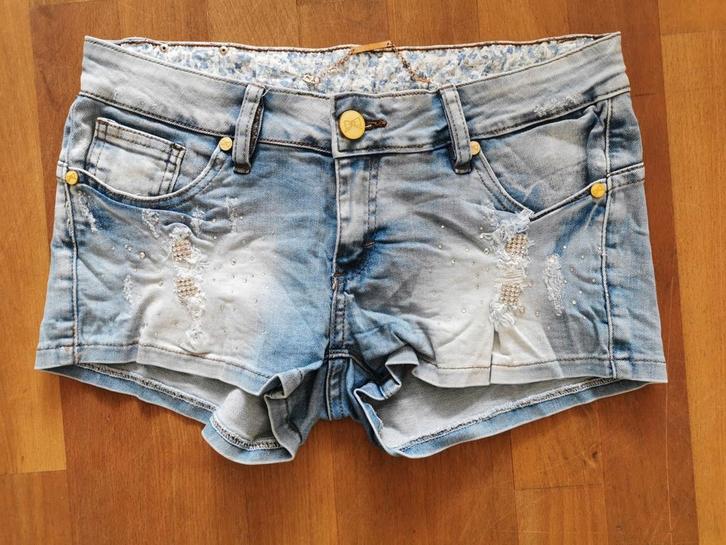 Simply Chic spijkerbroek met strassteentjes mt. 40, Kleding | Dames, Spijkerbroeken en Jeans, Nieuw, W30 - W32 (confectie 38/40)