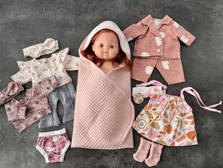 Pakket nieuwe poppenkleding voor pop 34cm. excl. pop, Kinderen en Baby's, Speelgoed | Poppen, Nieuw, Babypop, Ophalen of Verzenden