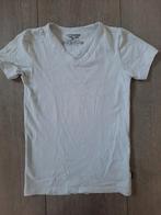 Vingino shirt t-shirt basic korte mouw wit v hals mt 122/128, Gebruikt, Ophalen of Verzenden, Vingino, Shirt of Longsleeve