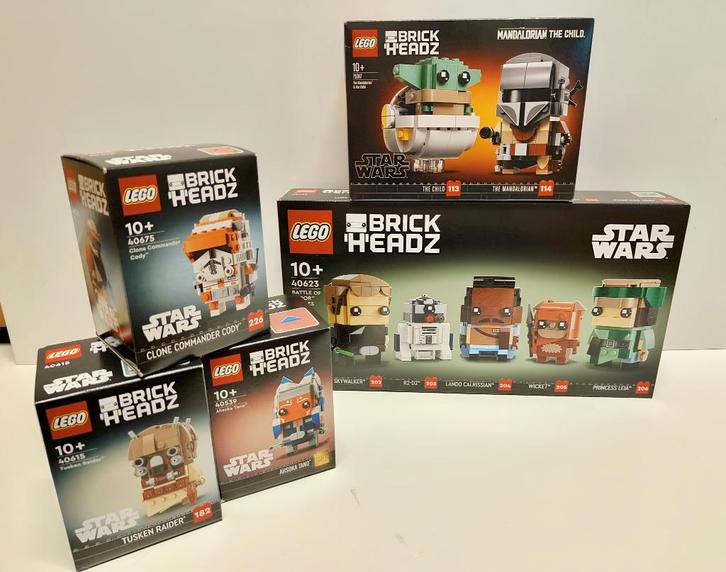 Lego SW Brickheadz Collectie 40623, 75317, 4075, 40539, 4061, Kinderen en Baby's, Speelgoed | Duplo en Lego, Nieuw, Lego, Complete set