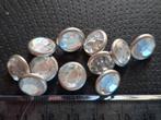 (M) Zilverkleurig, facet kunststof knoop. 11 Stuks. 11 mm., Ophalen of Verzenden, Zo goed als nieuw