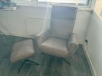 Draaifauteuil Thomas met voetenbank bruin, Huis en Inrichting, Fauteuils, Ophalen, Zo goed als nieuw, 75 tot 100 cm