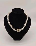 Mooie ketting parels 925 Atelier MHH, Verzenden, Gebruikt, Zilver, Zilver