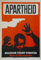 Han Brouwer poster "Apartheid", FNV Campagne 1978, Ophalen, Rechthoekig Staand, Zo goed als nieuw, A1 t/m A3