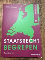 Staatsrecht Begrepen - A.W. Heringa, Boeken, Studieboeken en Cursussen, Ophalen of Verzenden, Gamma, Zo goed als nieuw, HBO
