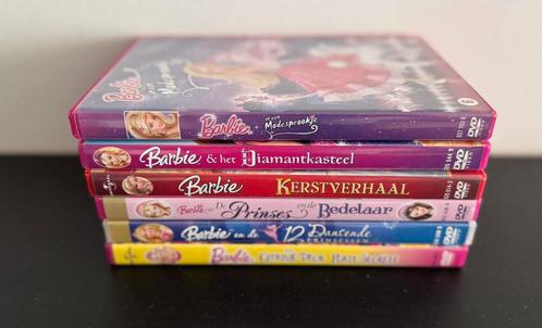 6x Barbie films op DVD, Cd's en Dvd's, Dvd's | Tekenfilms en Animatie, Zo goed als nieuw, Amerikaans, Alle leeftijden, Ophalen of Verzenden