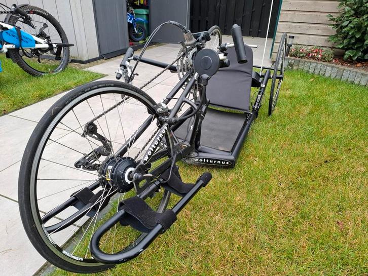 Handbike Ligfiets met Ondersteuning, Fietsen en Brommers, Fietsen | Ligfietsen, Gebruikt, Overige merken, Bovenstuur, Ophalen of Verzenden