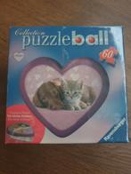 Ravensburger Puzzleball Poezenhart  60 stukjes, Ophalen of Verzenden, Meer dan 50 stukjes, Zo goed als nieuw, 6 jaar of ouder