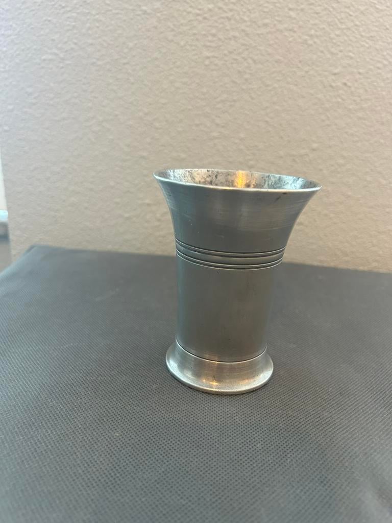 Kamphof Zwolle tinnen beker, Antiek en Kunst, Antiek | Tin, Ophalen of Verzenden