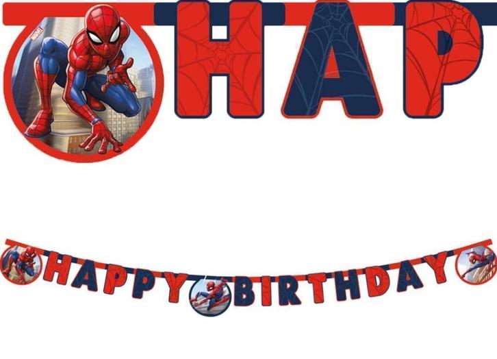 Spiderman Feestartikelen Verjaardag - Spider-Man, Hobby en Vrije tijd, Feestartikelen, Nieuw, Versiering, Verjaardag, Ophalen of Verzenden