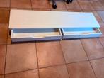 Ikea EKBY ALEX Plank met Lades - Wit 119x29 cm, Ophalen, Kunststof, 100 tot 150 cm, Zo goed als nieuw