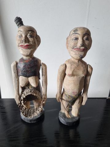 Houten Beelden Set - Vietnamese water pupets beschikbaar voor biedingen