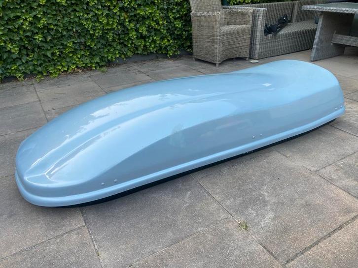 Dakkoffer skibox 600L te huur, Auto diversen, Dakkoffers, Zo goed als nieuw, Ophalen