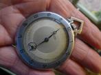 Vintage ZENTRA Zakhorloge handopwinder LOOPT! loopt goed, Sieraden, Tassen en Uiterlijk, Overige merken, Zakhorloge, Staal, Verzenden