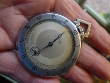 Vintage ZENTRA Zakhorloge handopwinder LOOPT! loopt goed beschikbaar voor biedingen