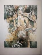 Hedwig Pauwels. Litho. Naakt. Staande vrouw., Antiek en Kunst, Kunst | Litho's en Zeefdrukken, Ophalen of Verzenden