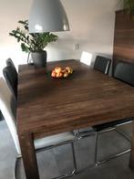 Eetset met 6 stoelen - goede kwaliteit!, Huis en Inrichting, Ophalen, Gebruikt, 100 tot 150 cm, Vijf personen of meer