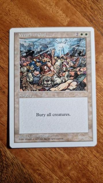 Wrath of God - 5th Edition MTG beschikbaar voor biedingen