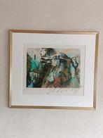 zeefdruk 372/500 Gerti Bierenbroodspot - Man op paard, Ophalen, Zo goed als nieuw