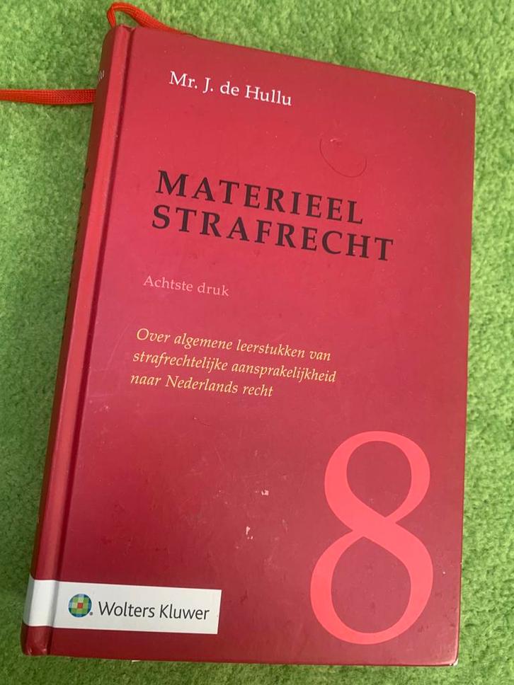 Materieel strafrecht – Mr. J. de Hullu (8e druk), Boeken, Wetenschap, Zo goed als nieuw, Ophalen of Verzenden