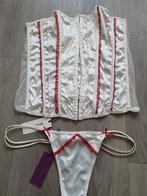 Besired Bustier Setje - Maat XXL, Besired, Verzenden, Wit, Setje