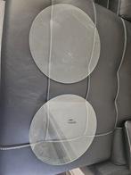 2 Ronde Glazen Platen, Ophalen, Minder dan 50 cm, Gebruikt, Rond