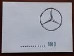 Mercedes 180 D  1961  Ponton brochure met bijlage  Italiaans, Verzenden, Zo goed als nieuw, Mercedes