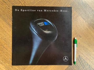 Groot formaat brochure folder Mercedes-Benz Sportline 1991 beschikbaar voor biedingen