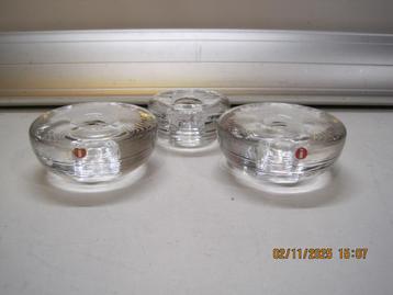 iittala kandelaars 2x 8 en 1x 6 cm dia (361) beschikbaar voor biedingen