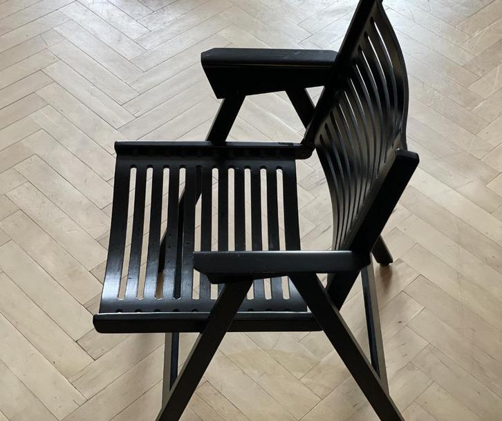 5 REX design klapstoelen in zeer goede staat.  Nico Kralj, Huis en Inrichting, Stoelen, Gebruikt, Vijf, Zes of meer stoelen, Hout