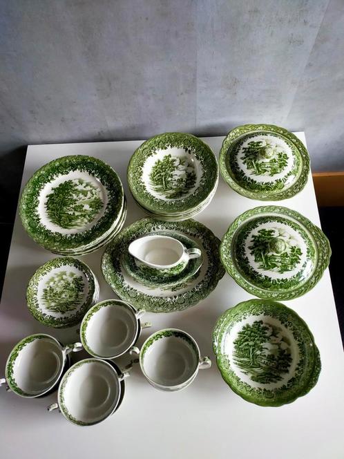 Aardewerk groen servies, Antiek en Kunst, Antiek | Servies los, Ophalen