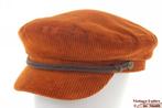 Kapiteinspet Brixton Fiddler Cap oranjebruin ribfluweel 60, Nieuw, Pet, 60 cm (XL, 7½ inch) of meer, Ophalen of Verzenden