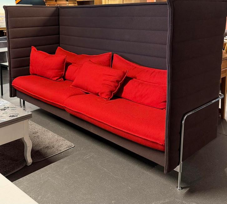 Vitra Alcove Highback 3-zits – iconisch design!, Huis en Inrichting, Banken | Bankstellen, Zo goed als nieuw, Rechte bank, Driepersoons