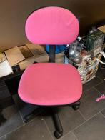 Roze mwt zwarte bureaustoel burostoel, Ophalen, Zo goed als nieuw, Roze