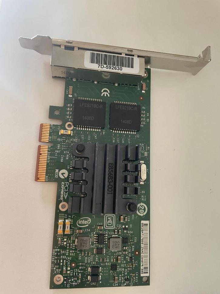 Intel Ethernet 4-Port Server adapter l340-T4, Computers en Software, Netwerkkaarten, Gebruikt, Ophalen of Verzenden