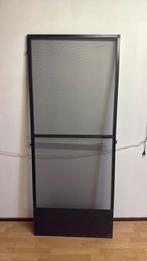 Hordeur donkerbruin., Doe-het-zelf en Verbouw, Deuren en Horren, Gebruikt, 80 tot 100 cm, Hordeur, Ophalen of Verzenden