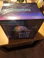 Karaokebox met disco licht en 2 microfoons, Ophalen, Nieuw, Complete set