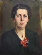 Theo van Delft (1883-1967) twee portretten., Antiek en Kunst, Ophalen