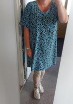 Hema jurkje L groen dessin, Verzenden, Maat 42/44 (L), Zo goed als nieuw, Knielengte