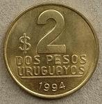 Uruguay, 2 pesos uruguayos 1994, Ophalen of Verzenden, Zuid-Amerika, Losse munt