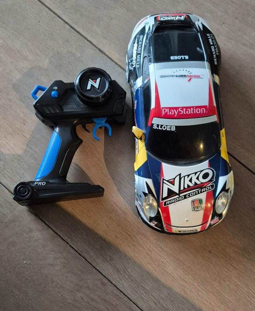 Nikko Porsche Red Bull afstand bestuurbare raceauto  geluid, Ophalen, Gebruikt