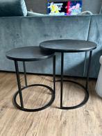 Moderne industriële salontafelset, Huis en Inrichting, Tafels | Salontafels, Ophalen, Rond, Minder dan 50 cm, 50 tot 100 cm