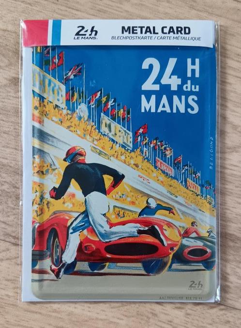 Metaal wandbord Le Mans 24h | vintage, klassiek - 15x20 cm, Antiek en Kunst, Antiek | Emaille, Ophalen of Verzenden