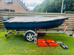 Sloep/grachtenboot/studentensloep/visboot/4 PK Yamaha 4 takt, Tot 10 pk, Ophalen of Verzenden, Zo goed als nieuw, 3 tot 6 meter