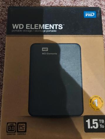 Western Digital Elements Portable 1.5TB

 beschikbaar voor biedingen