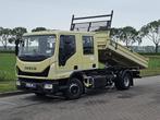 IVECO 80E22 EUROCARGO doka dubbelcabine, Auto's, Euro 6, Iveco, Beige, Bedrijf