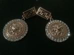 Vintage vergulde oorbellen leeuw meander Versace logo, Sieraden, Tassen en Uiterlijk, Oorbellen, Overige materialen, Hangers, Verzenden