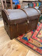 Super vintage dekenkist , hutkoffer , houten kist, Minder dan 50 cm, Gebruikt, Ophalen of Verzenden