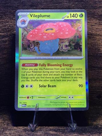 Vileplume 045/165 Holo - 151 beschikbaar voor biedingen