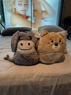 Optidee Pluche Teddy & Ezel - Deken en Kussen in 1, Ophalen of Verzenden, Nieuw, Overige typen